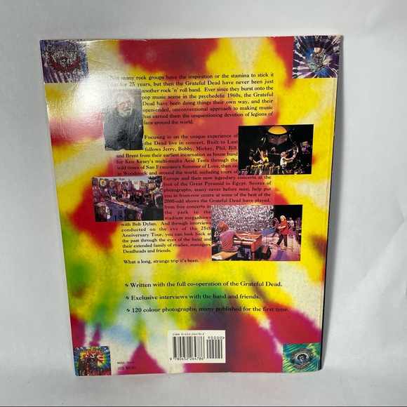 The GRATEFUL DEAD 1965-1990 Book Built to last 25 years of Fantail - Picture 2 of 11